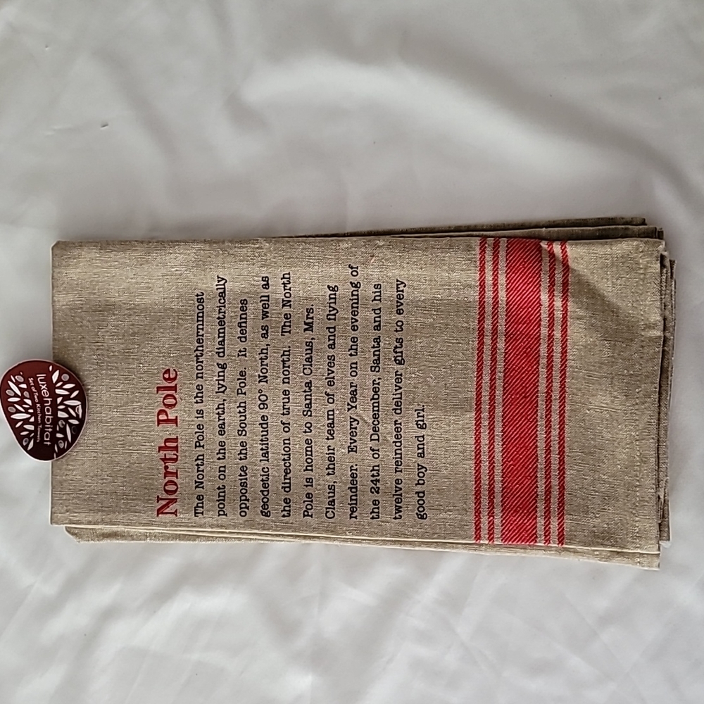Luxe habitat North Pole kitchen towels